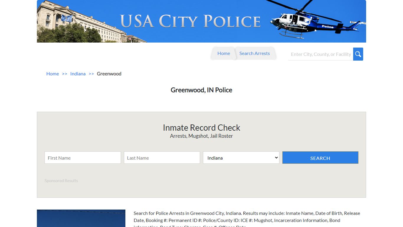 Greenwood, IN Police | Jail Records